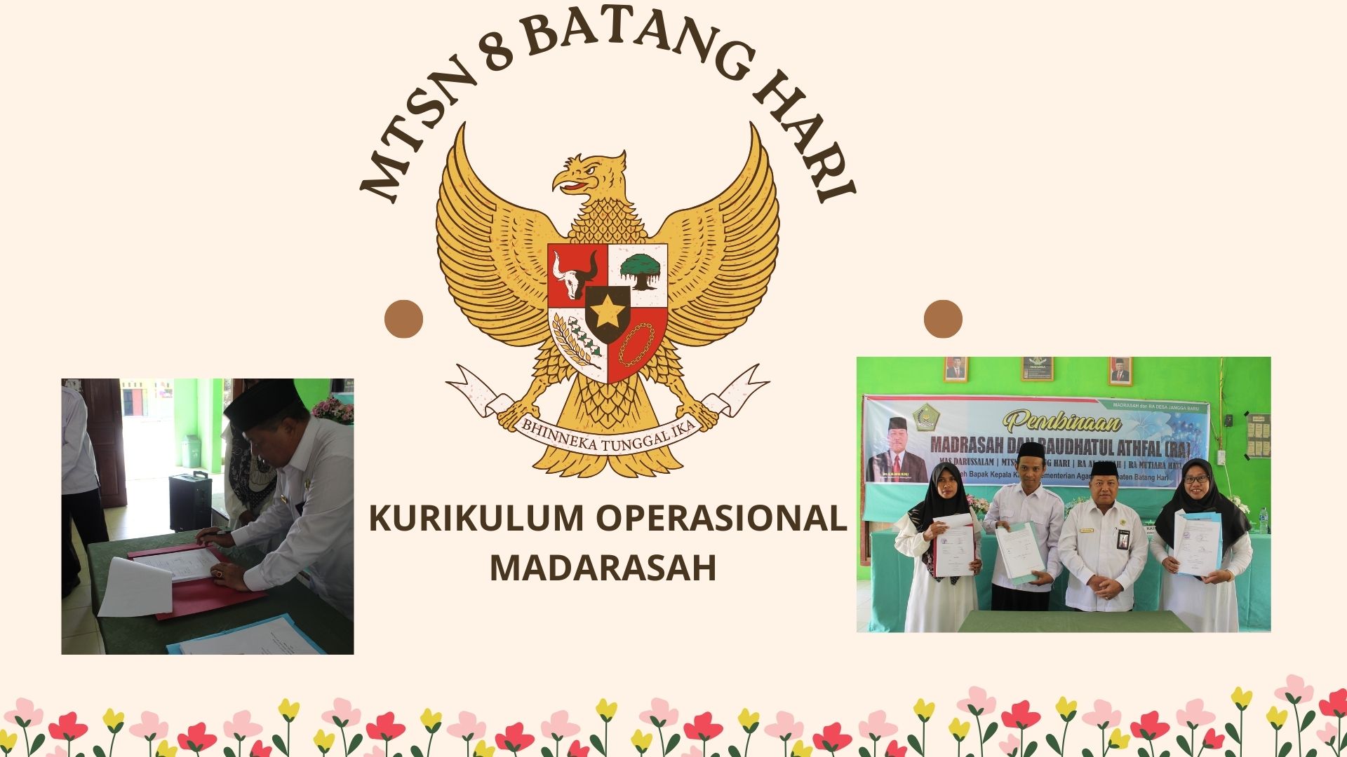 KANKEMENAG BATANG HARI DAN MTSN 8 TANDATANGANI KOM, WUJUDKAN PENDIDIKAN BERKUALITAS
