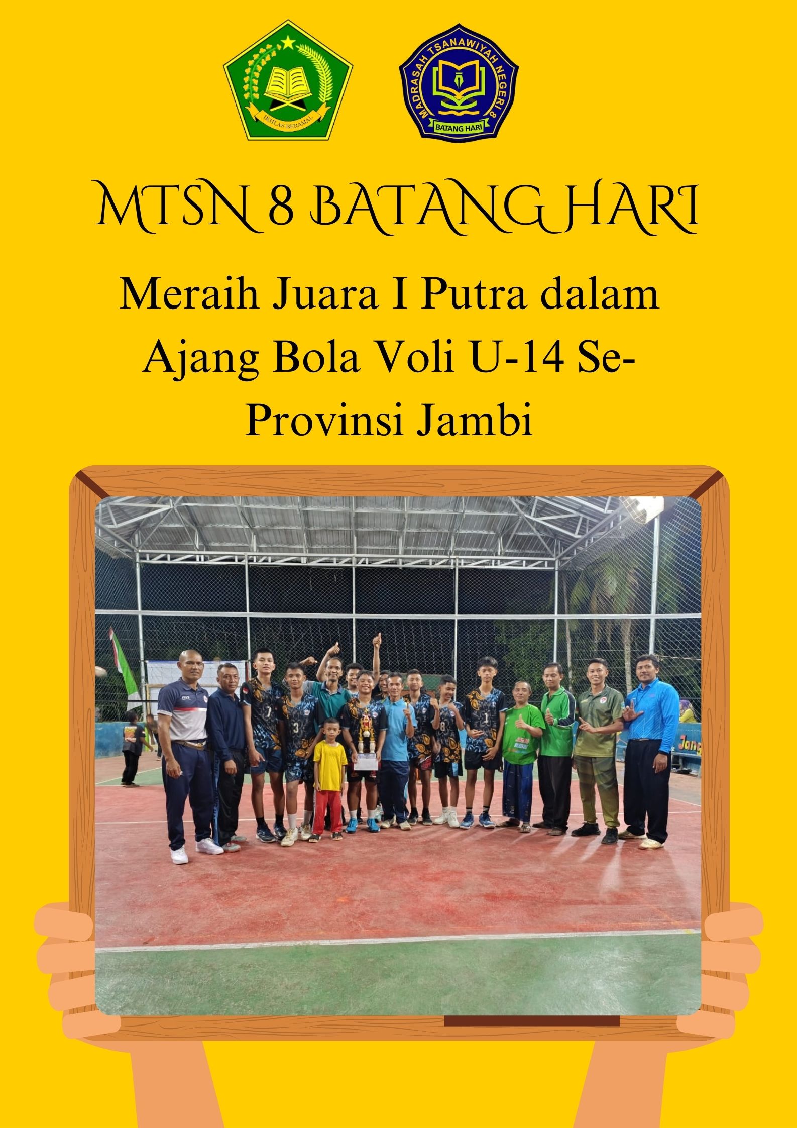 MTsN 8 Batang Hari kembali mengharumkan nama sekolah 
