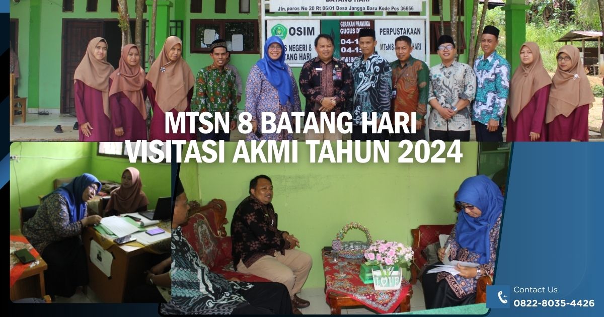 Visitasi Lanjut Hasil AKMI Tahun 2024 di MTsN 8 Batang Hari