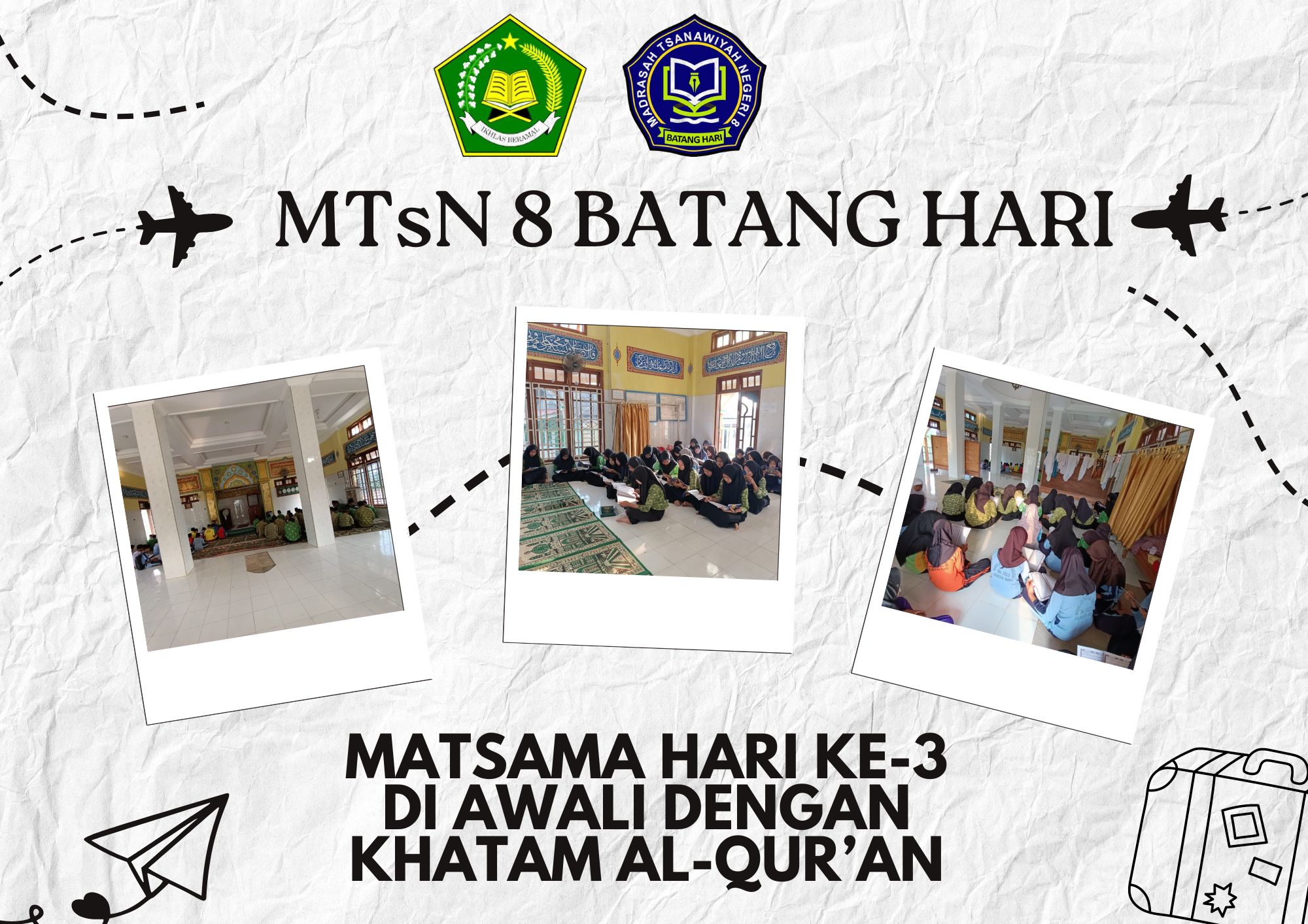 MTsN 8 Batang Hari Semarakkan Hari Ketiga MATSAMA dengan Khatam Al-Qur'an
