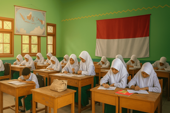 Siswa MTsN 8 Batang Hari Antusias Belajar Seni Patung