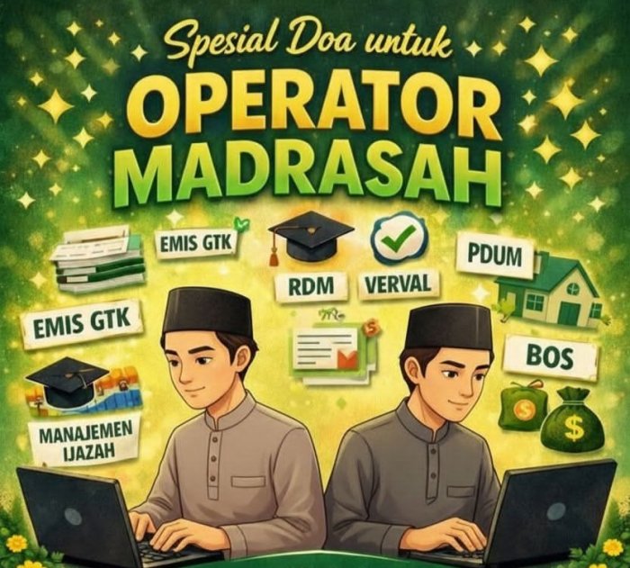 Operator MTsN 8 Batang Hari Siap Persiapkan Aplikasi untuk Tahun Ajaran Baru