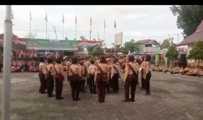 Atraksi Memukau Siswi MTsN 8 Batang Hari Warnai Jambore Cabang Batang Hari