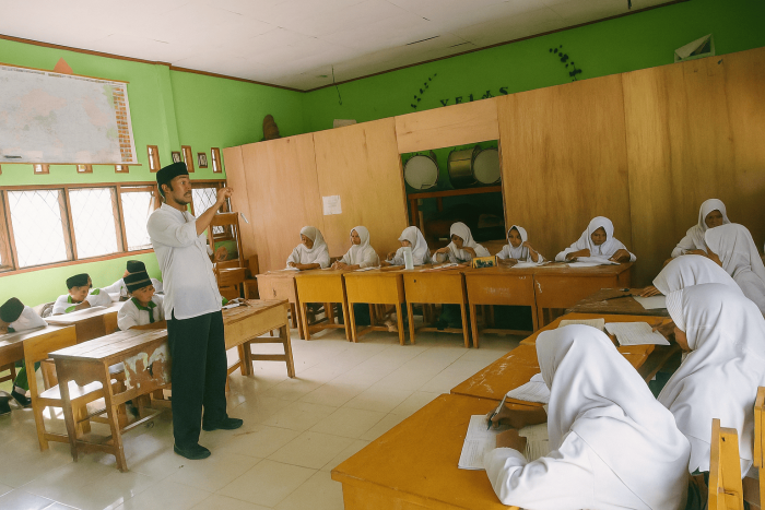 Pembelajaran Konsep Rasio di Kelas 7-2 MTsN 8 Batang Hari