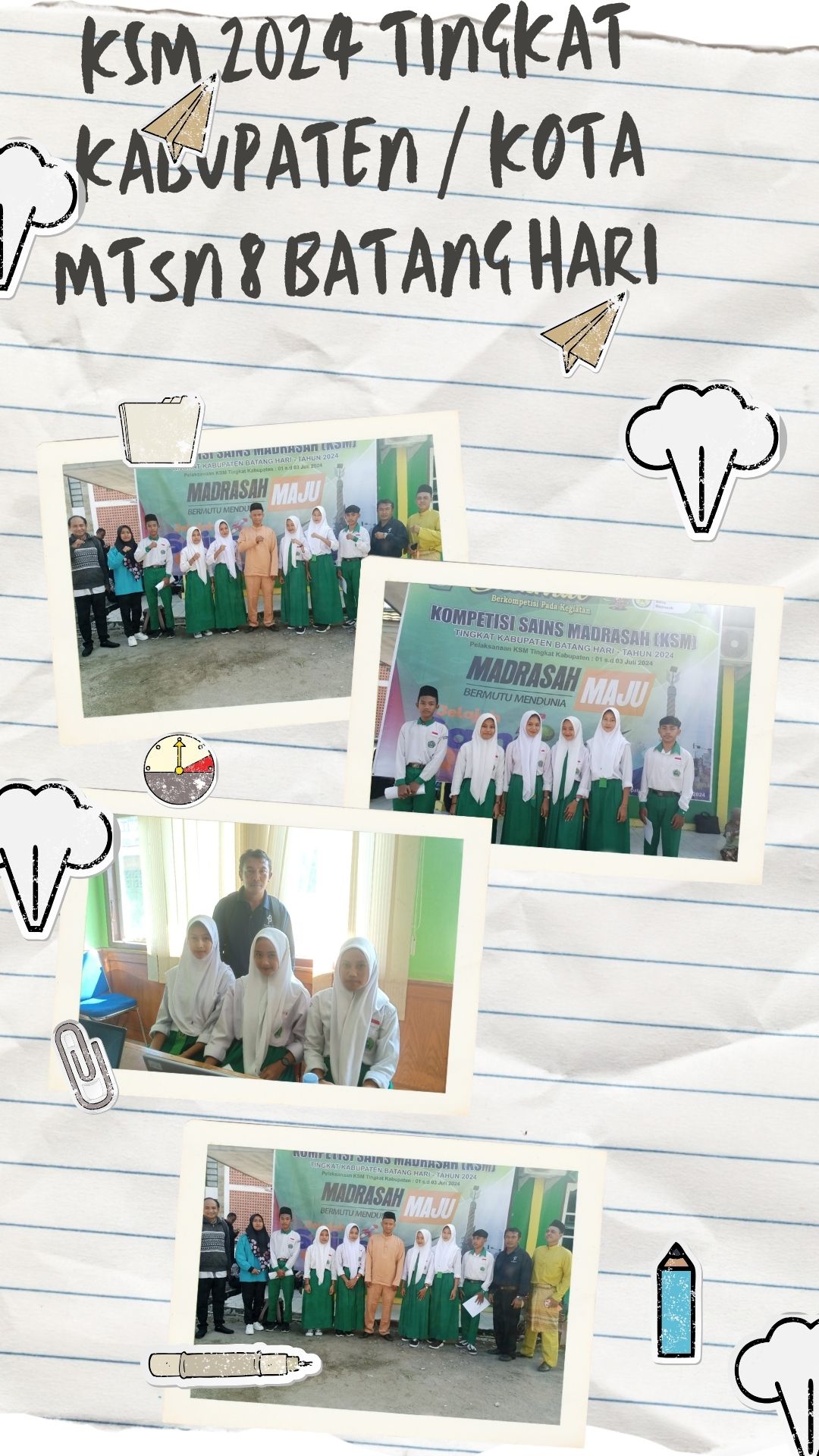 MTsN 8 Batang Hari Berpartisipasi dalam KSM 2024 Tingkat Kabupaten/Kota