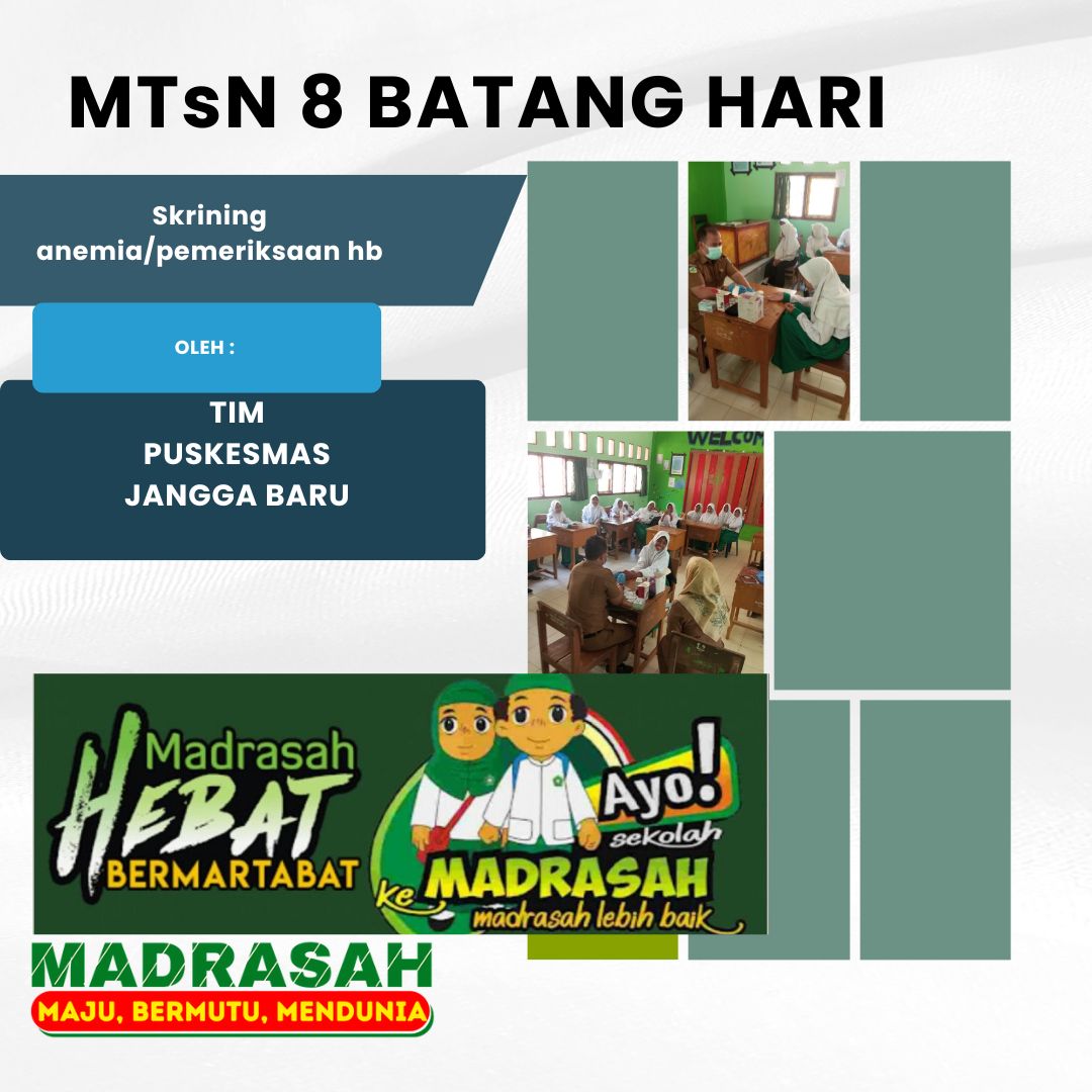 MTsN 8 Batang Hari Lakukan Skrining Anemia bagi Siswi Kelas VII