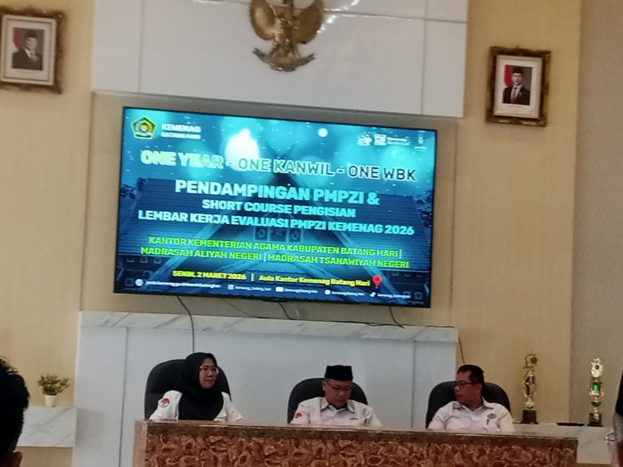 Kepala Madrasah Hadiri Program Zona Integritas Kemenag Batang Hari