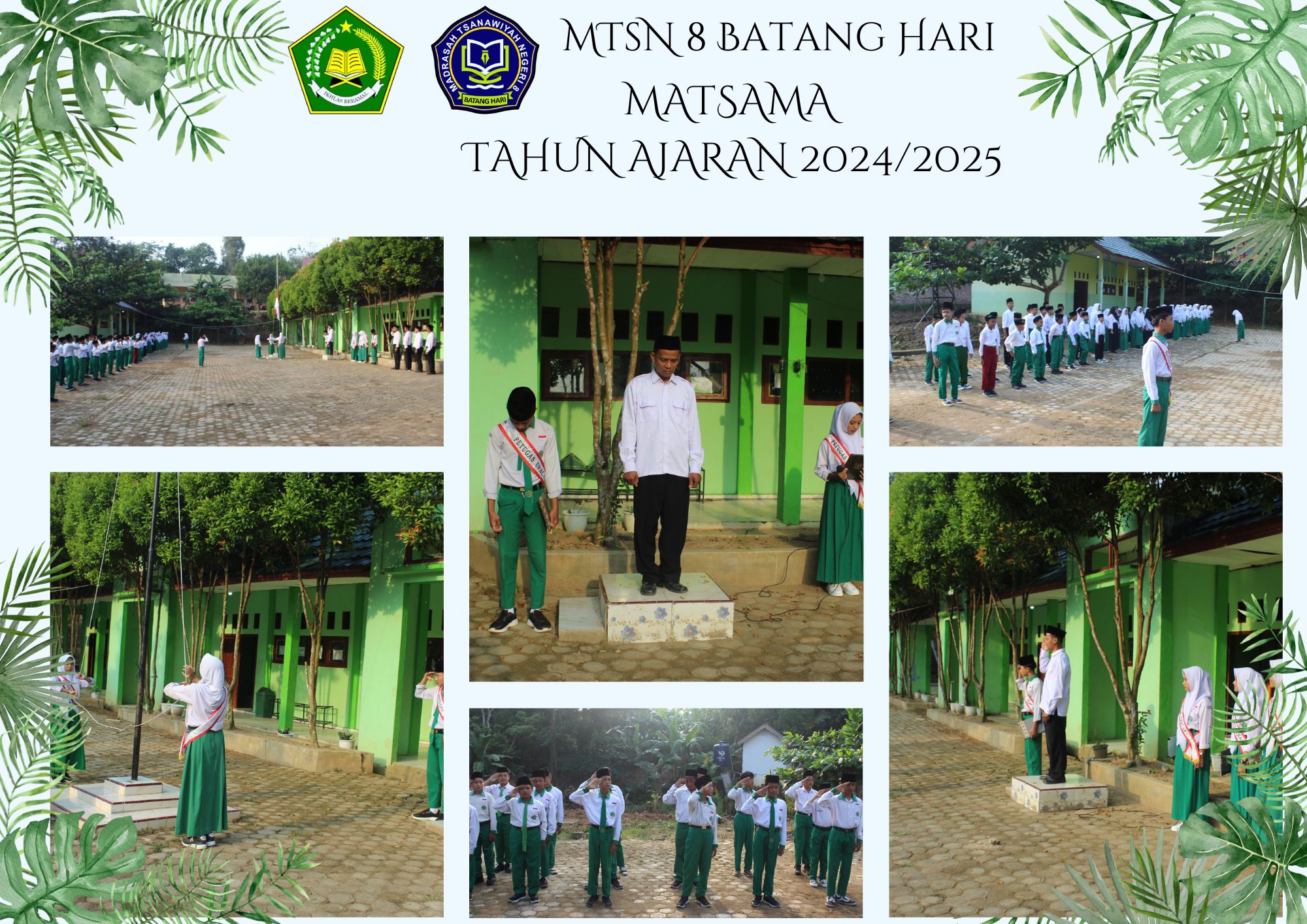 MTsN 8 Batang Hari Semarakkan Upacara MATSAMA dengan Kemeriahan dan Semangat Baru