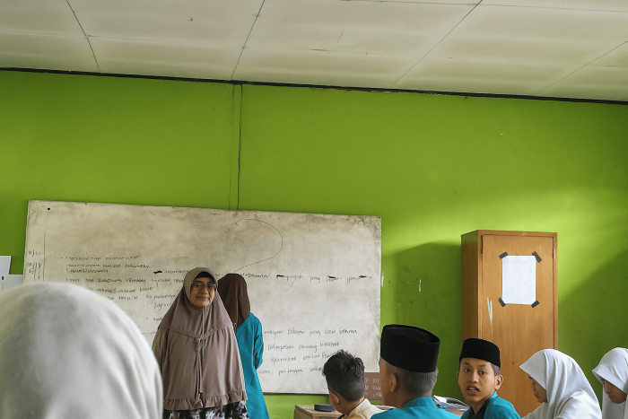 Siswa MTsNegeri 8 Batang Hari Ikuti Ulangan Akidah Akhlak